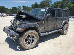 Salvage cars for sale at Ocala, FL auction: 2019 Jeep Wrangler Unlimited Sahara