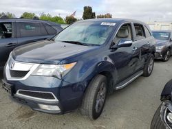 Salvage cars for sale at Martinez, CA auction: 2011 Acura MDX Technology