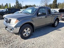 Salvage cars for sale at Graham, WA auction: 2008 Nissan Frontier King Cab LE