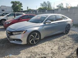 Salvage cars for sale from Copart Opa Locka, FL: 2020 Honda Accord Sport