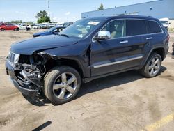 Salvage cars for sale at Woodhaven, MI auction: 2013 Jeep Grand Cherokee Overland