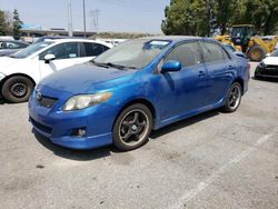 Salvage cars for sale from Copart Rancho Cucamonga, CA: 2009 Toyota Corolla Base