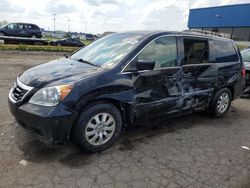 Salvage cars for sale at Woodhaven, MI auction: 2009 Honda Odyssey EXL