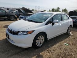 Honda Civic salvage cars for sale: 2012 Honda Civic LX