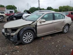 Salvage cars for sale from Copart Columbus, OH: 2015 Honda Accord EXL