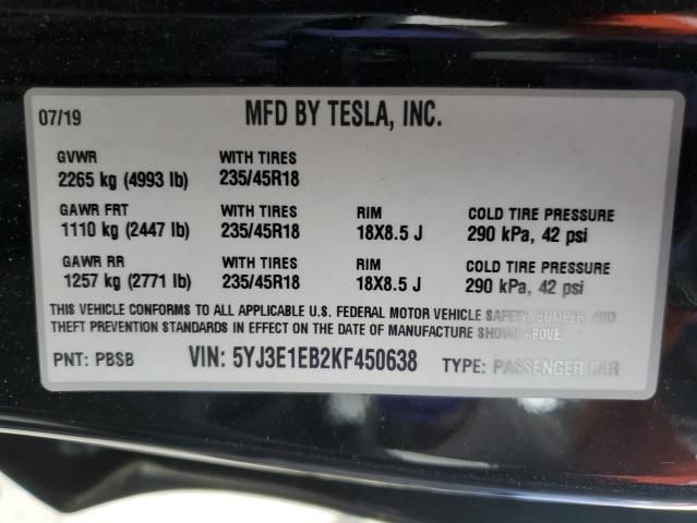 2019 Tesla Model 3