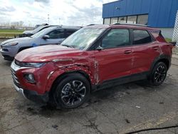Salvage cars for sale from Copart Woodhaven, MI: 2021 Chevrolet Trailblazer LT