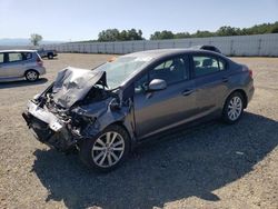 Salvage cars for sale at Anderson, CA auction: 2012 Honda Civic EXL