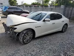 Vehiculos salvage en venta de Copart Opa Locka, FL: 2014 Maserati Ghibli