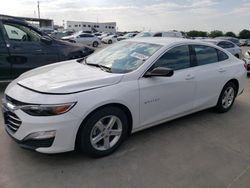 Salvage cars for sale from Copart Grand Prairie, TX: 2020 Chevrolet Malibu LS