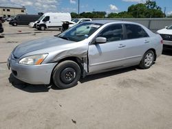 Salvage cars for sale at Wilmer, TX auction: 2005 Honda Accord LX