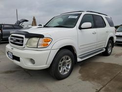 Salvage cars for sale at Grand Prairie, TX auction: 2004 Toyota Sequoia Limited