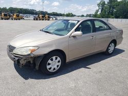 Salvage cars for sale at Dunn, NC auction: 2003 Toyota Camry LE