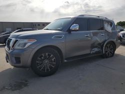 Salvage cars for sale at Wilmer, TX auction: 2017 Nissan Armada SV