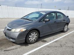 Salvage cars for sale from Copart Van Nuys, CA: 2010 Honda Civic VP