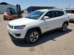 Salvage cars for sale at Phoenix, AZ auction: 2021 Jeep Compass Limited