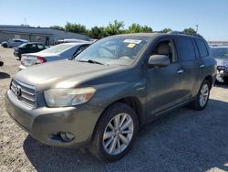 Toyota Highlander Hybrid Limited Vehiculos salvage en venta: 2008 Toyota Highlander Hybrid Limited