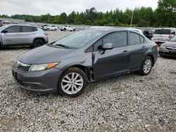 Honda salvage cars for sale: 2012 Honda Civic EX