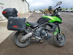 Salvage cars for sale from Copart Rocky View County, AB: 2014 Kawasaki KLE650 D