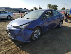 Salvage cars for sale from Copart San Diego, CA: 2017 Toyota Prius