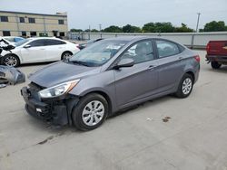 Salvage cars for sale at Wilmer, TX auction: 2015 Hyundai Accent GLS