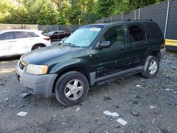 Ford Escape xlt salvage cars for sale: 2001 Ford Escape XLT