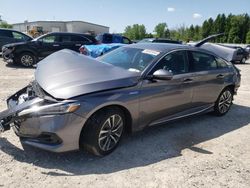 Salvage cars for sale from Copart Leroy, NY: 2022 Honda Accord Hybrid EXL