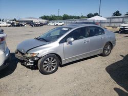 Salvage cars for sale from Copart Sacramento, CA: 2009 Honda Civic EXL
