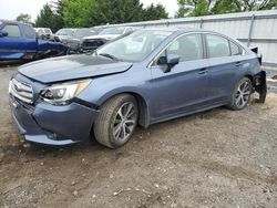 Salvage cars for sale from Copart Finksburg, MD: 2017 Subaru Legacy 2.5I Limited