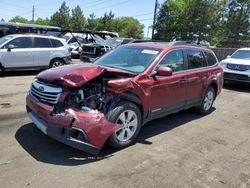 Salvage cars for sale from Copart Denver, CO: 2011 Subaru Outback 3.6R Limited