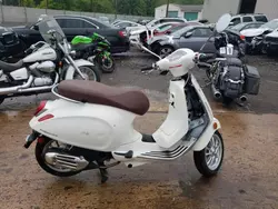 Salvage motorcycles for sale at Chalfont, PA auction: 2022 Vespa PRIMAVERA/SPRINT 50