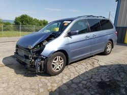 Salvage cars for sale from Copart Chambersburg, PA: 2007 Honda Odyssey EXL