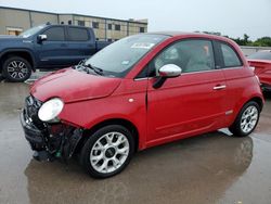 Salvage cars for sale from Copart Wilmer, TX: 2016 Fiat 500 Lounge
