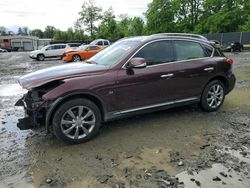 Salvage cars for sale at Waldorf, MD auction: 2016 Infiniti QX50