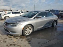Salvage cars for sale at Grand Prairie, TX auction: 2016 Chrysler 200 Limited