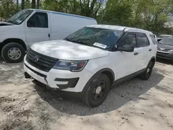 Salvage cars for sale at Cicero, IN auction: 2016 Ford Explorer Police Interceptor