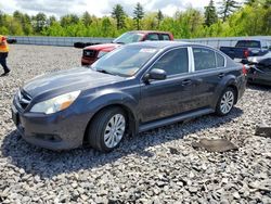 Salvage cars for sale from Copart Windham, ME: 2012 Subaru Legacy 2.5I Limited