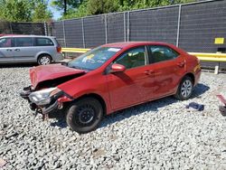 Salvage cars for sale at Waldorf, MD auction: 2014 Toyota Corolla L