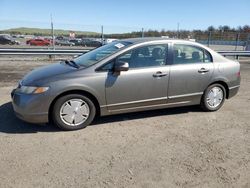 Salvage cars for sale at Brookhaven, NY auction: 2006 Honda Civic Hybrid