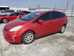 Salvage cars for sale at Sun Valley, CA auction: 2012 Toyota Prius V