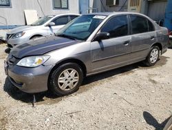 Salvage cars for sale at Los Angeles, CA auction: 2005 Honda Civic DX