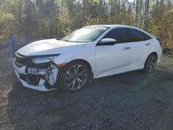 Salvage cars for sale at Bowmanville, ON auction: 2021 Honda Civic Touring