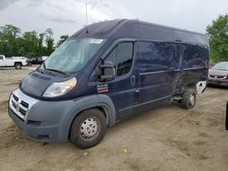 Salvage trucks for sale at Baltimore, MD auction: 2017 Dodge RAM Promaster 2500 2500 High