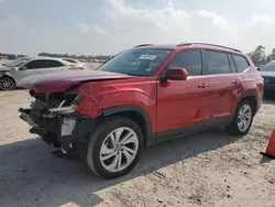Salvage cars for sale at Houston, TX auction: 2021 Volkswagen Atlas SE