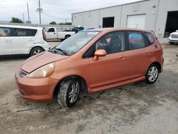 Salvage cars for sale at Jacksonville, FL auction: 2007 Honda FIT S