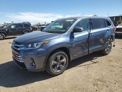 Salvage cars for sale at Brighton, CO auction: 2017 Toyota Highlander Hybrid Limited