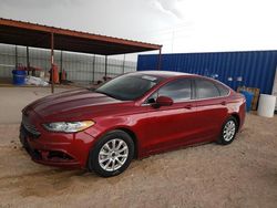 Salvage cars for sale at Andrews, TX auction: 2018 Ford Fusion S