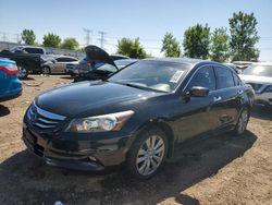 Salvage cars for sale at Elgin, IL auction: 2011 Honda Accord EXL
