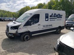 Salvage trucks for sale at North Billerica, MA auction: 2019 Ford Transit T-250