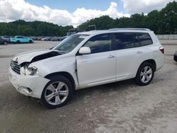 Salvage cars for sale at North Billerica, MA auction: 2009 Toyota Highlander Limited